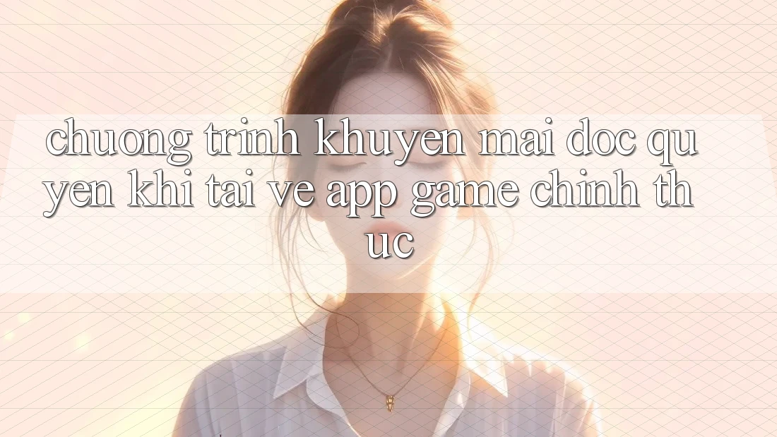 Chương Trình Khuyến Mãi Độc Quyền Khi Tải về App Game Chính Thức