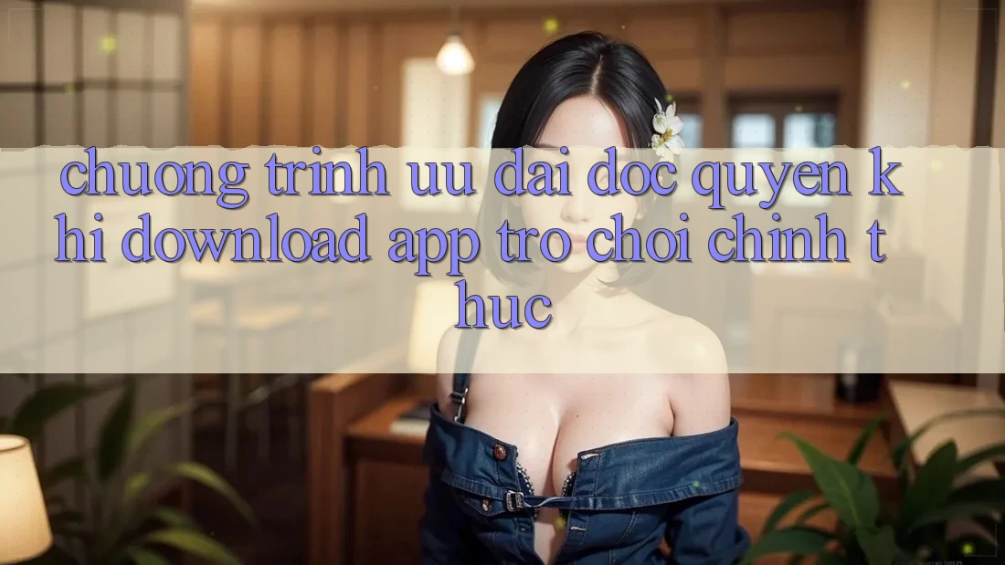 Chương Trình Ưu đãi Độc Quyền Khi Download App Trò chơi Chính Thức Chương Trình Ưu đãi Độc Quyền Khi Download App Trò chơi Chính Thức