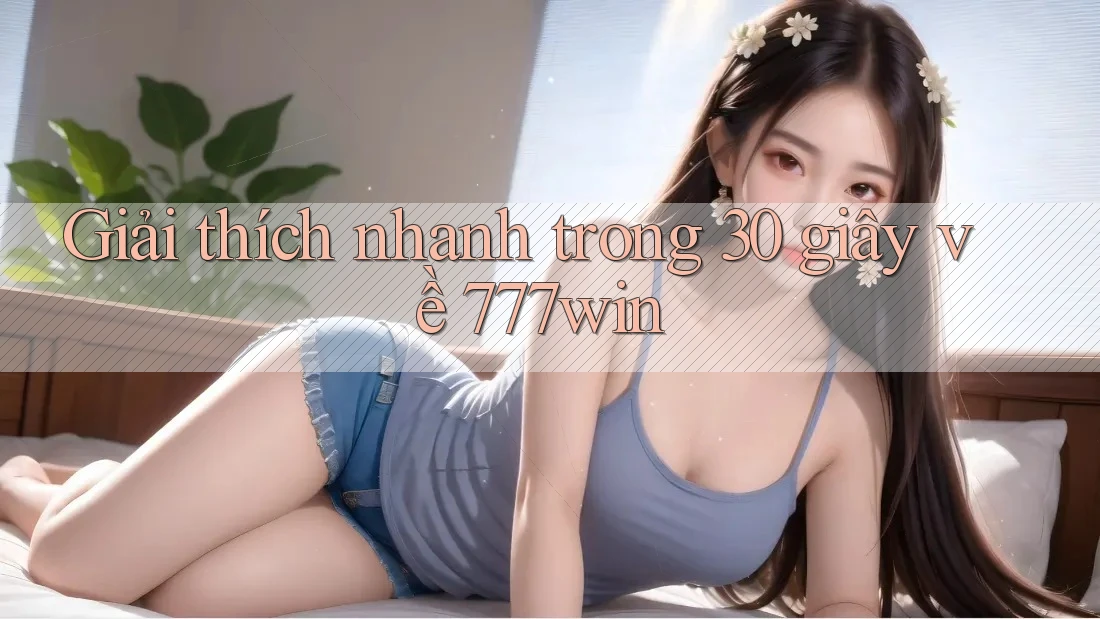 Giải thích nhanh trong 30 giây về 777win Giải thích nhanh trong 30 giây về 777win