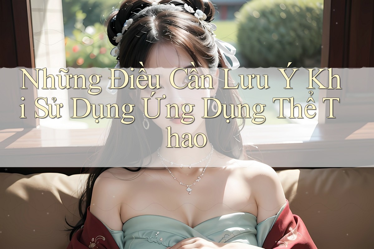 Những Điều Cần Lưu Ý Khi Sử Dụng Ứng Dụng Thể Thao Những Điều Cần Lưu Ý Khi Sử Dụng Ứng Dụng Thể Thao