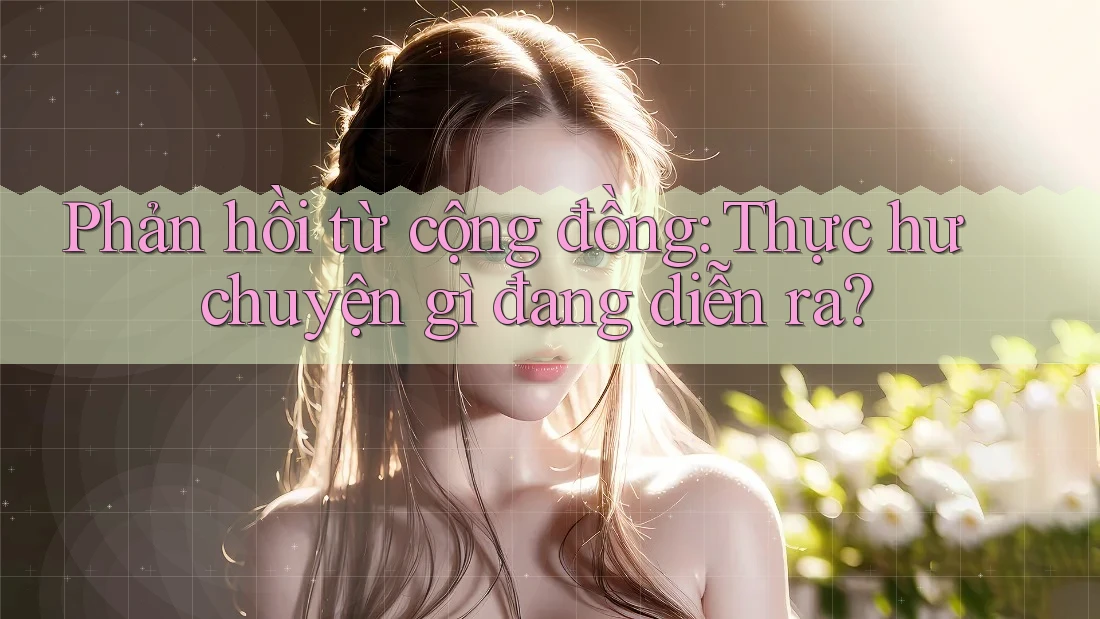 Phản hồi từ cộng đồng: Thực hư chuyện gì đang diễn ra? Phản hồi từ cộng đồng: Thực hư chuyện gì đang diễn ra?