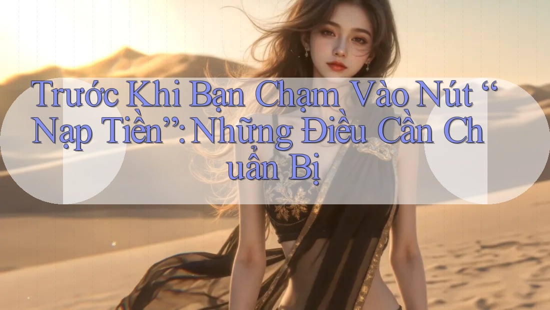 Trước Khi Bạn Chạm Vào Nút “Nạp Tiền”: Những Điều Cần Chuẩn Bị