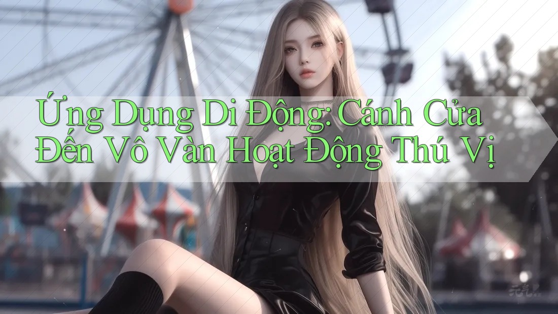 Ứng Dụng Di Động: Cánh Cửa Đến Vô Vàn Hoạt Động Thú Vị Ứng Dụng Di Động: Cánh Cửa Đến Vô Vàn Hoạt Động Thú Vị